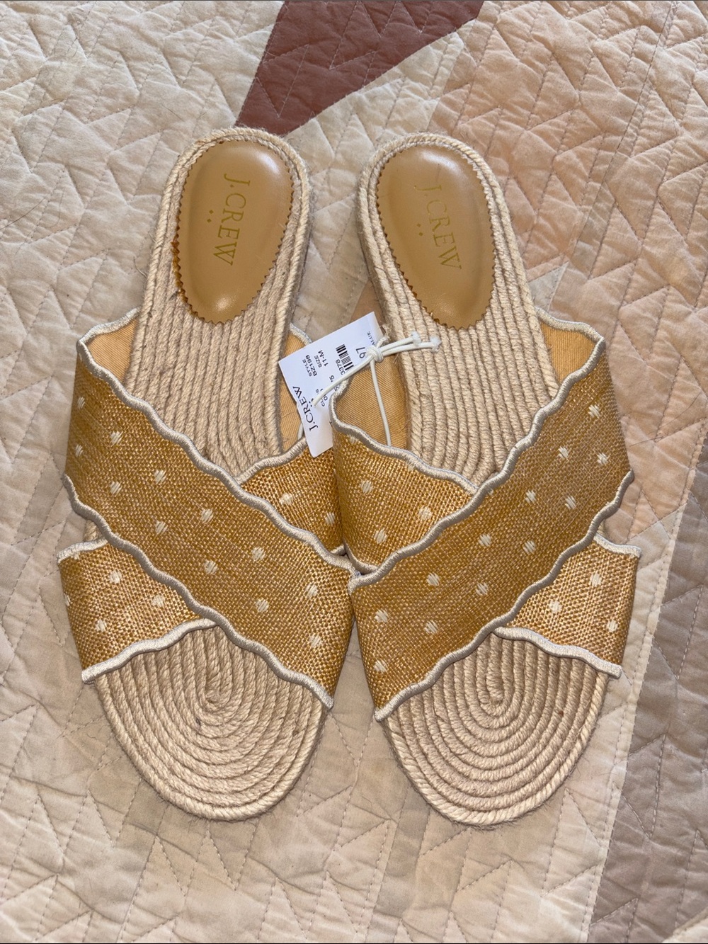 New J.Crew Criss Cross Espadrille Sandal Sz 11